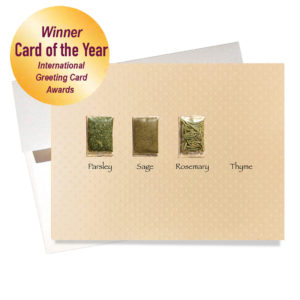 Card of the Year Winner Thyme Friendship card