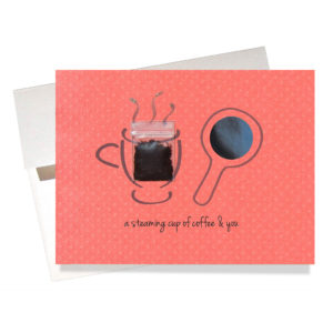 Coffee affection or anniversary card