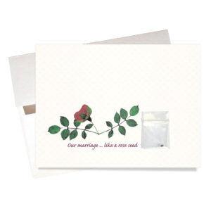 Marriage like a rose seed anniversary card