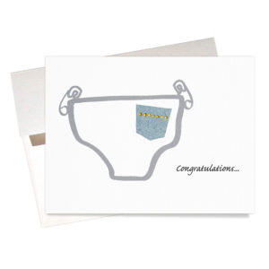 Designer genes baby congrats card
