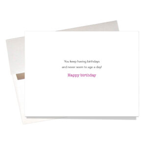 "It's a puzzle" birthday card's inside message