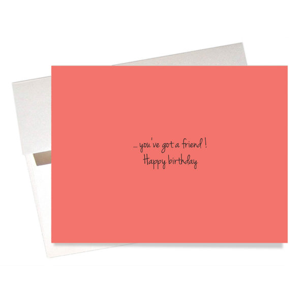 Message inside Friendship bracelet birthday card