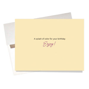 Friendship bracelet birthday card Inside massage