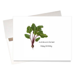 Message inside Lettuce Turnip the Jams birthday card