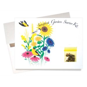 Songbird garden kit birthday card