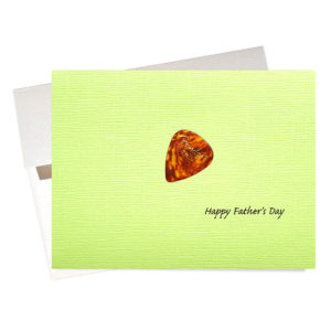 You rock guitar pick Father's Day card
