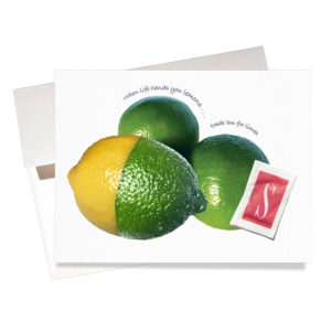 Margarita lime and salt friendship card