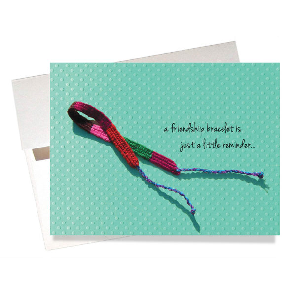 Friendship bracelet friendship card