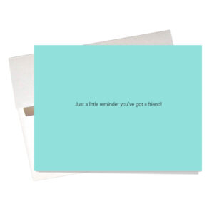 "Friendship Bracelet" Friendship Card says Inside: "Just a little reminder you've got a friend!"
