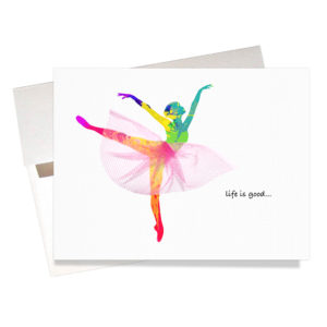Life is good just dance friendship card