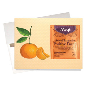 Positive energy tea friendship card