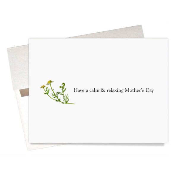 Message inside Chamomile tea Mother's Day
