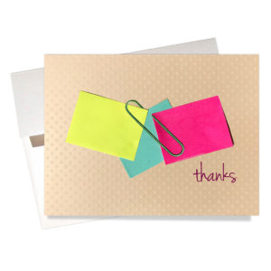 Holding it together thank you card