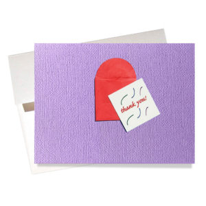 Little thank you note card