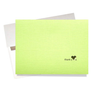 Heart of gold thank you card