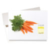 Carrot seeds thank you card