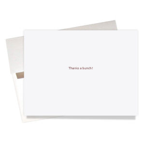 Carrot seeds thank you card