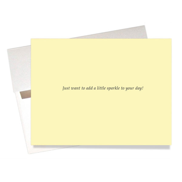 Sparkle thinking of you card