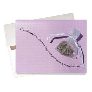 Lavender thinking of you card