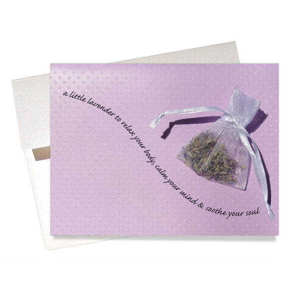 Lavender thinking of you card