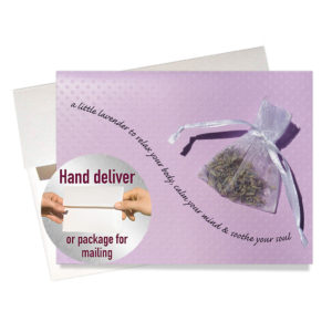 Real lavender thinking of you card