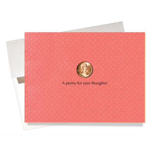 Penny for your thoughts friendship card