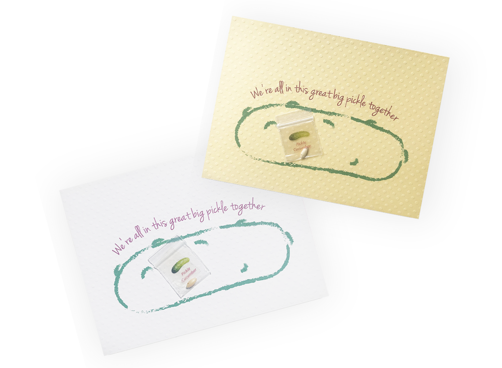 Social distancing pickle card