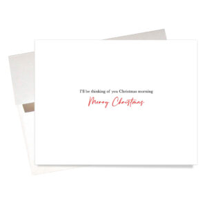 Message inside card featuring Christmas tea