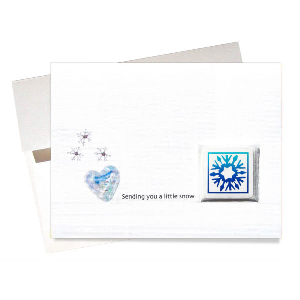 Melt your heart snow card