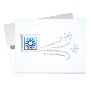 Mini-blizzard snow card