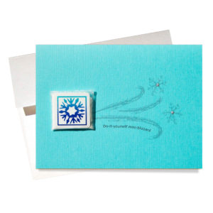 Do-it-yourself Mini-blizzard snow card