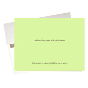Inside Sending you snow Christmas card