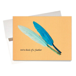 Birds of a feather affection card