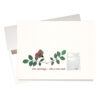 Front of Marriage like a rose seed anniversary card features a plantable rose seed