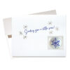 "Snow to Make Holidays White" card features a tiny packet of instant Snow To Go!