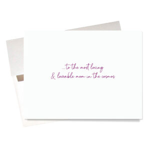 Inside "Best Mom in the Cosmos" Mother's Day Card