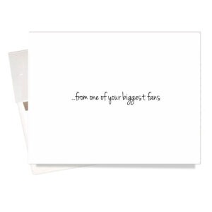 Inside message for Fans birthday card